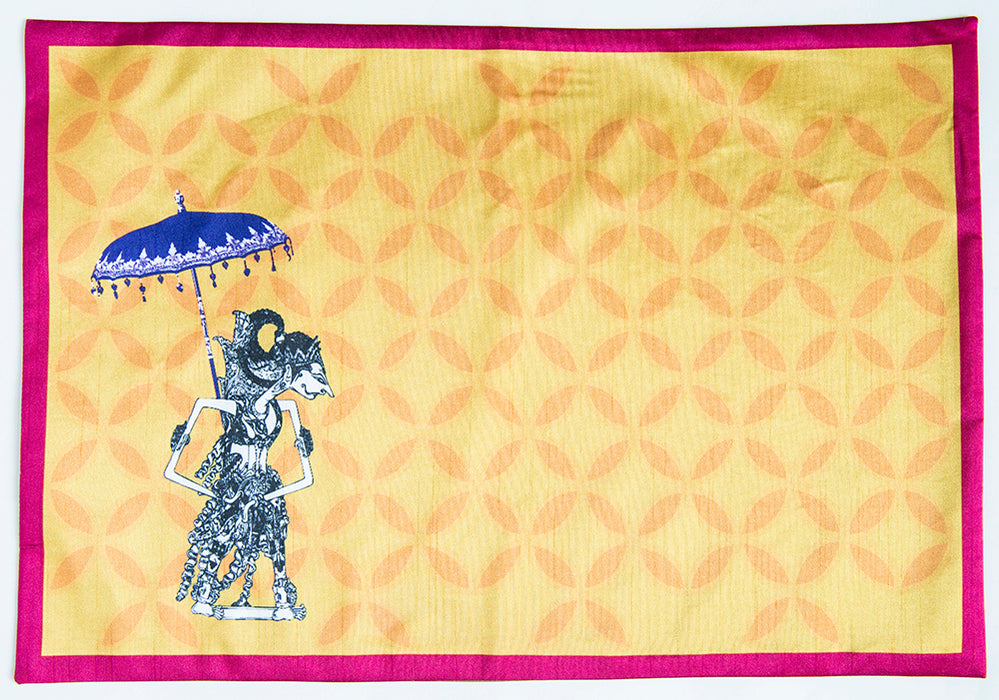 Table Mat Wayang Yellow